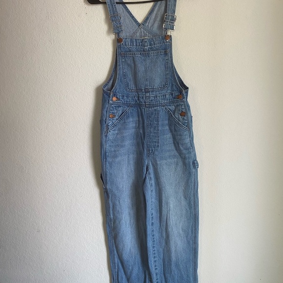 Madewell Denim Relaxed Carpenter Cottagecore Overalls in Lewisberg Wash Size XXS - Picture 5 of 16